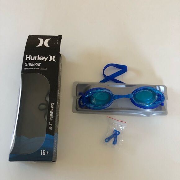 Hurley Swim Goggles Adult Stingray Blue - Picture 1 of 4